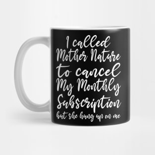 Monthly Subscription Cancelled Mug